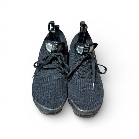 Nike Flyknit Vapormax Sneakers Size 9.5 Black Sneakers - Picture 6 of 13